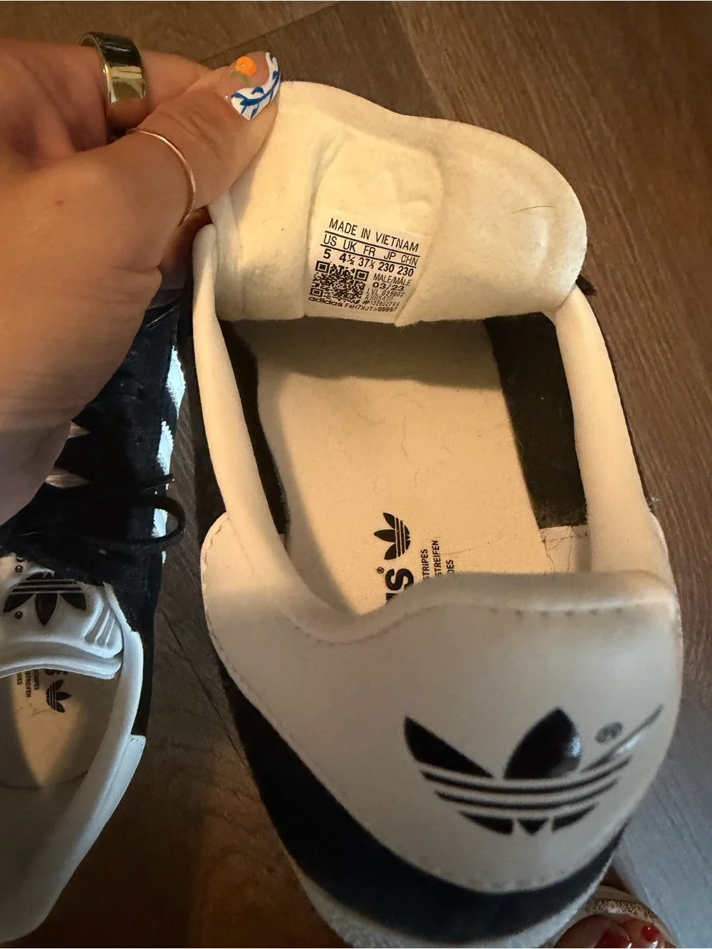 adidas Black and White Low-Top Sneakers